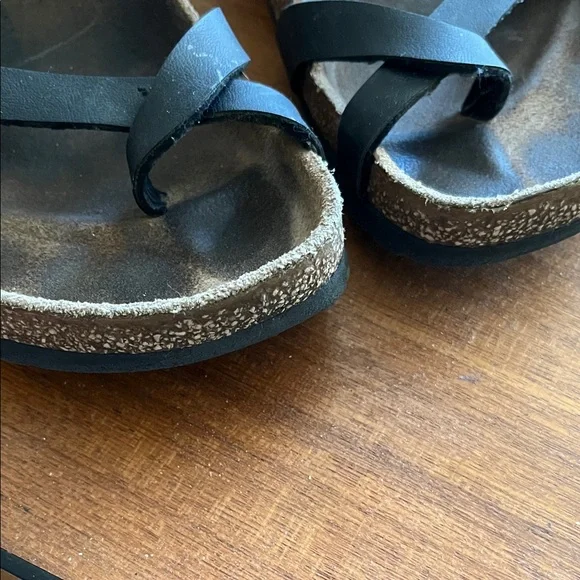 Birkenstock Mayari Black Leather Strap Size 38 - Picture 6 of 9